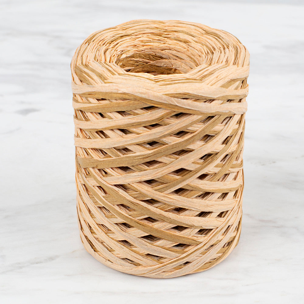 Loren Natural Raffia Paper Yarn, Variegated, 50 gr