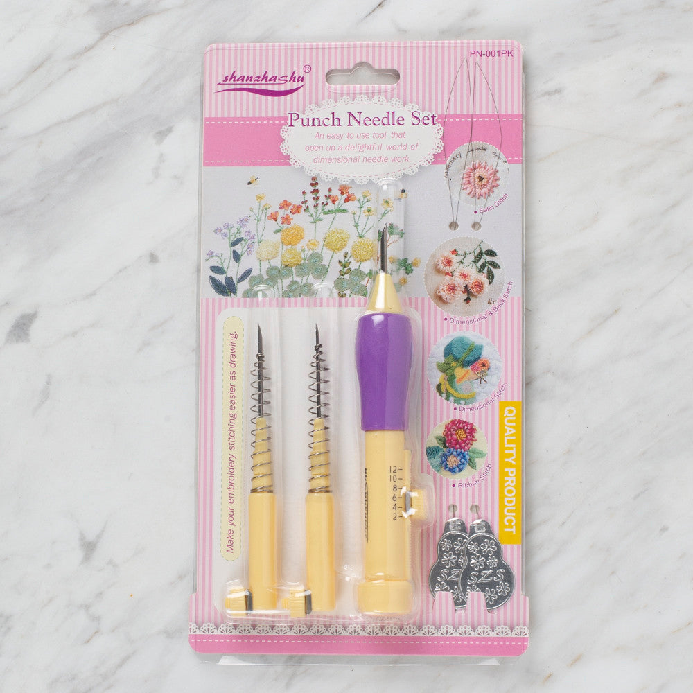 Loren 3 sized Embroidery Stitching Punch Needle Set