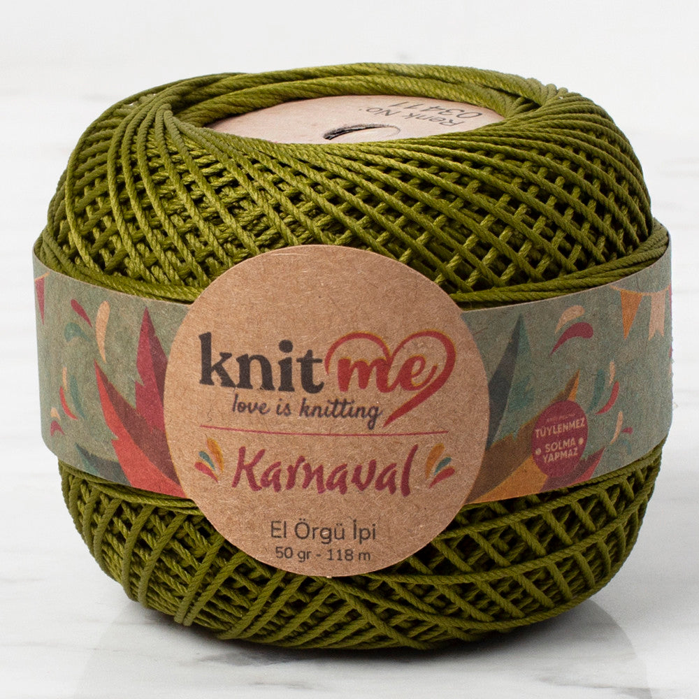 Knit Me Karnaval Knitting Yarn, Green - 03411