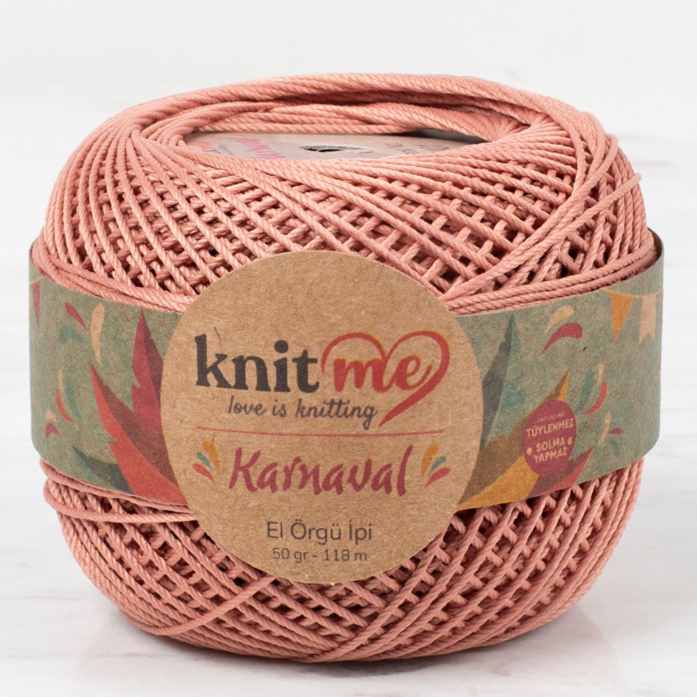Knit Me Karnaval Knitting Yarn, Powder Pink - 03401