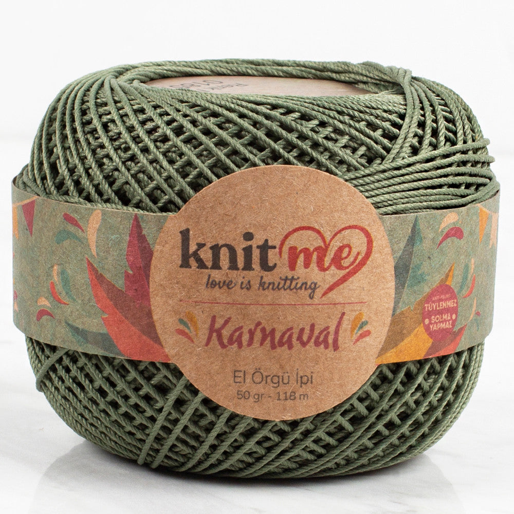Knit Me Karnaval Knitting Yarn, Reseda Green - 01857