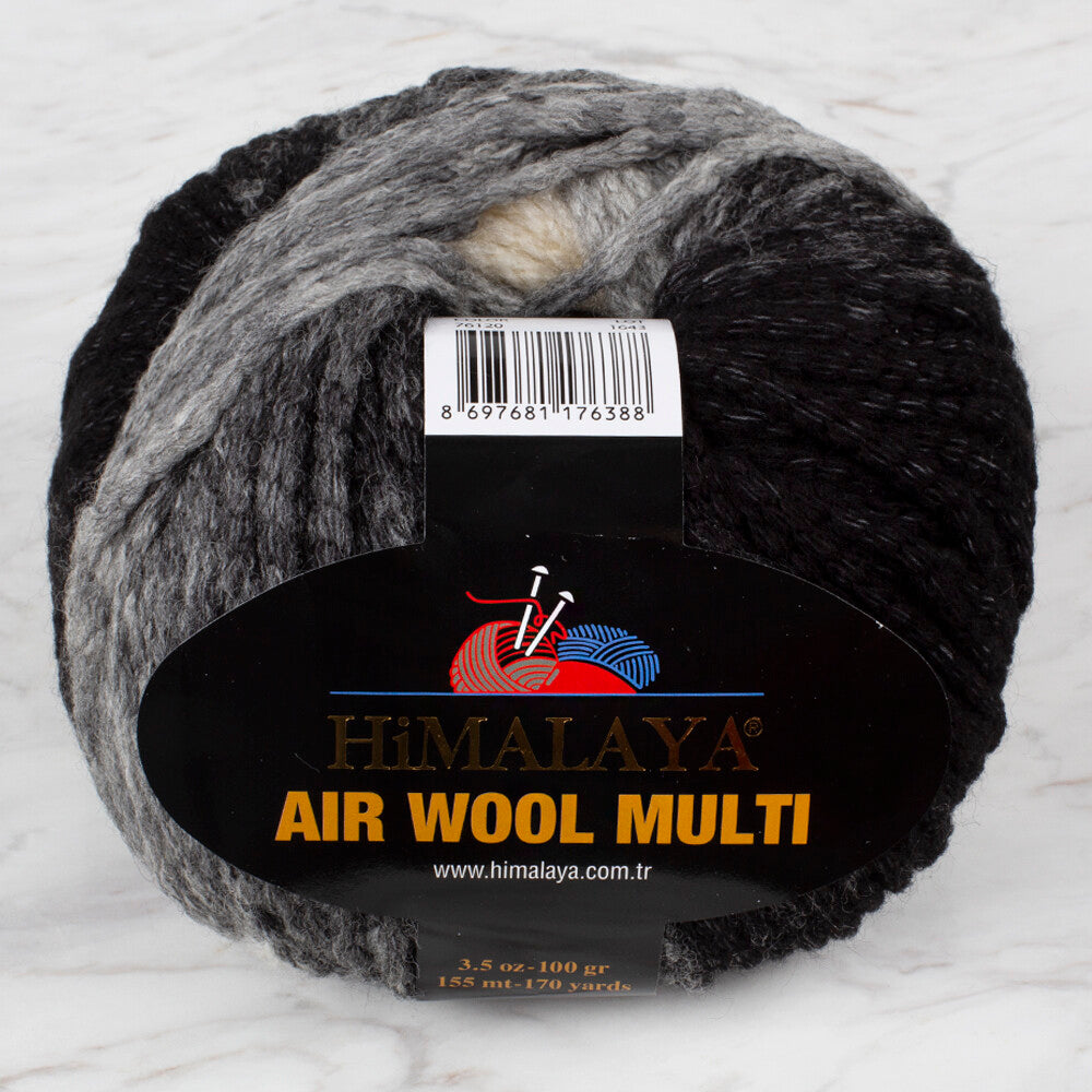 Himalaya Air Wool Multi Yarn, Variegated - 76120