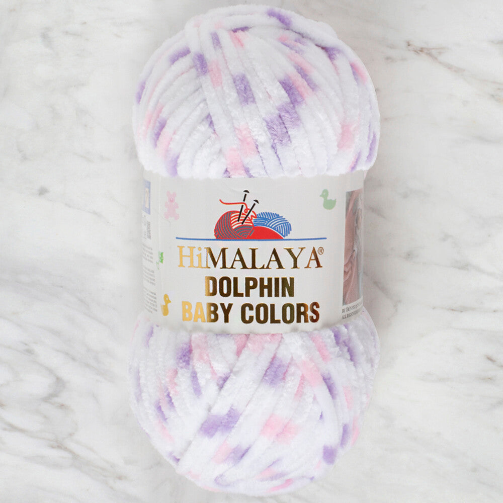 Himalaya Dolphin Baby Colors Chenille Yarn, Variegated - 80410