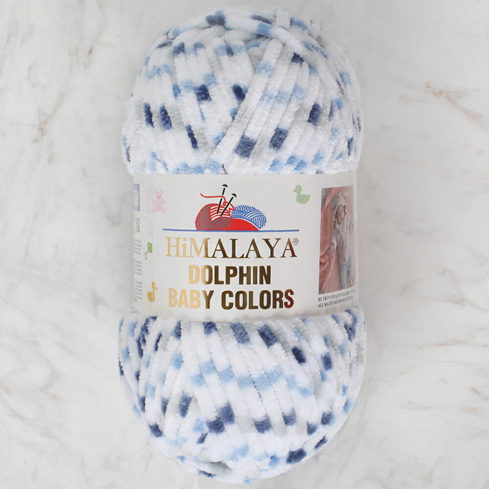 Himalaya Dolphin Baby Colors Chenille Yarn, Variegated - 80411