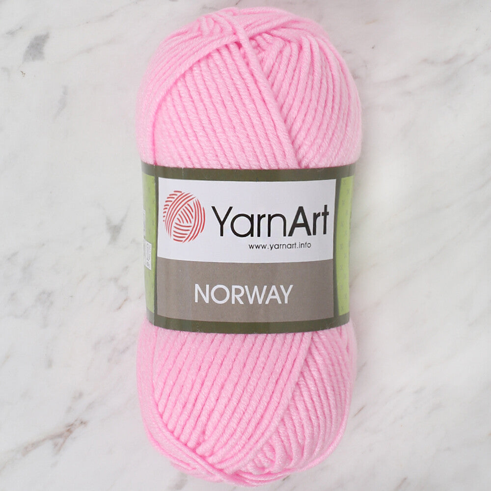 YarnArt Norway Knitting Yarn, Baby Pink - 20