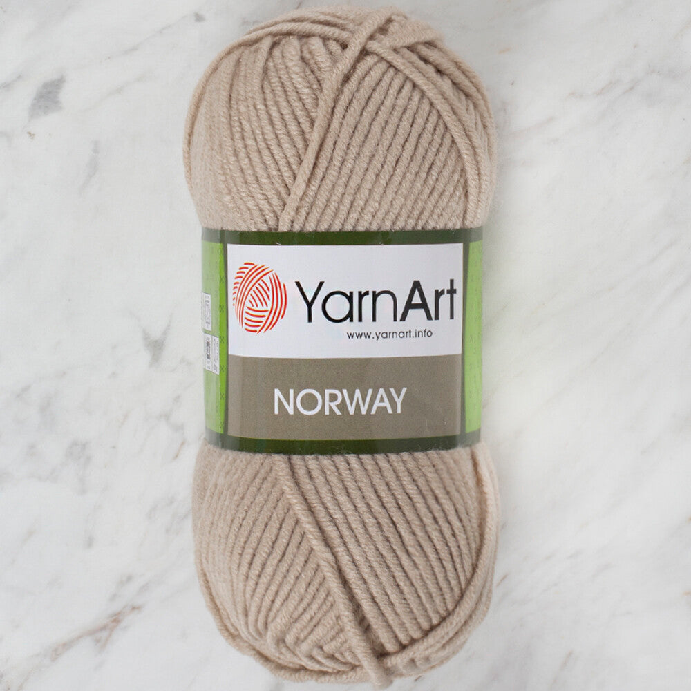 YarnArt Norway Knitting Yarn, White - 848