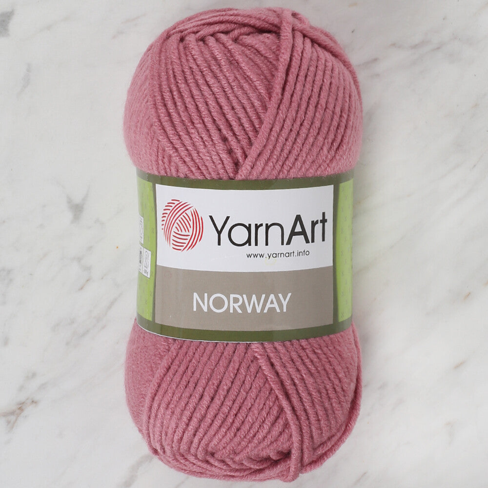 YarnArt Norway Knitting Yarn, Dusty Rose - 3017