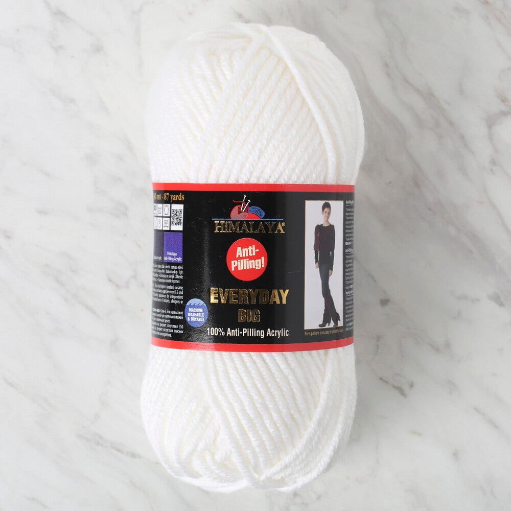 Himalaya Everyday Big Yarn, White - 70801