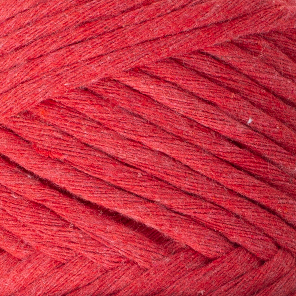 La Mia Boho Cotton Macrame Cord, Red - L033