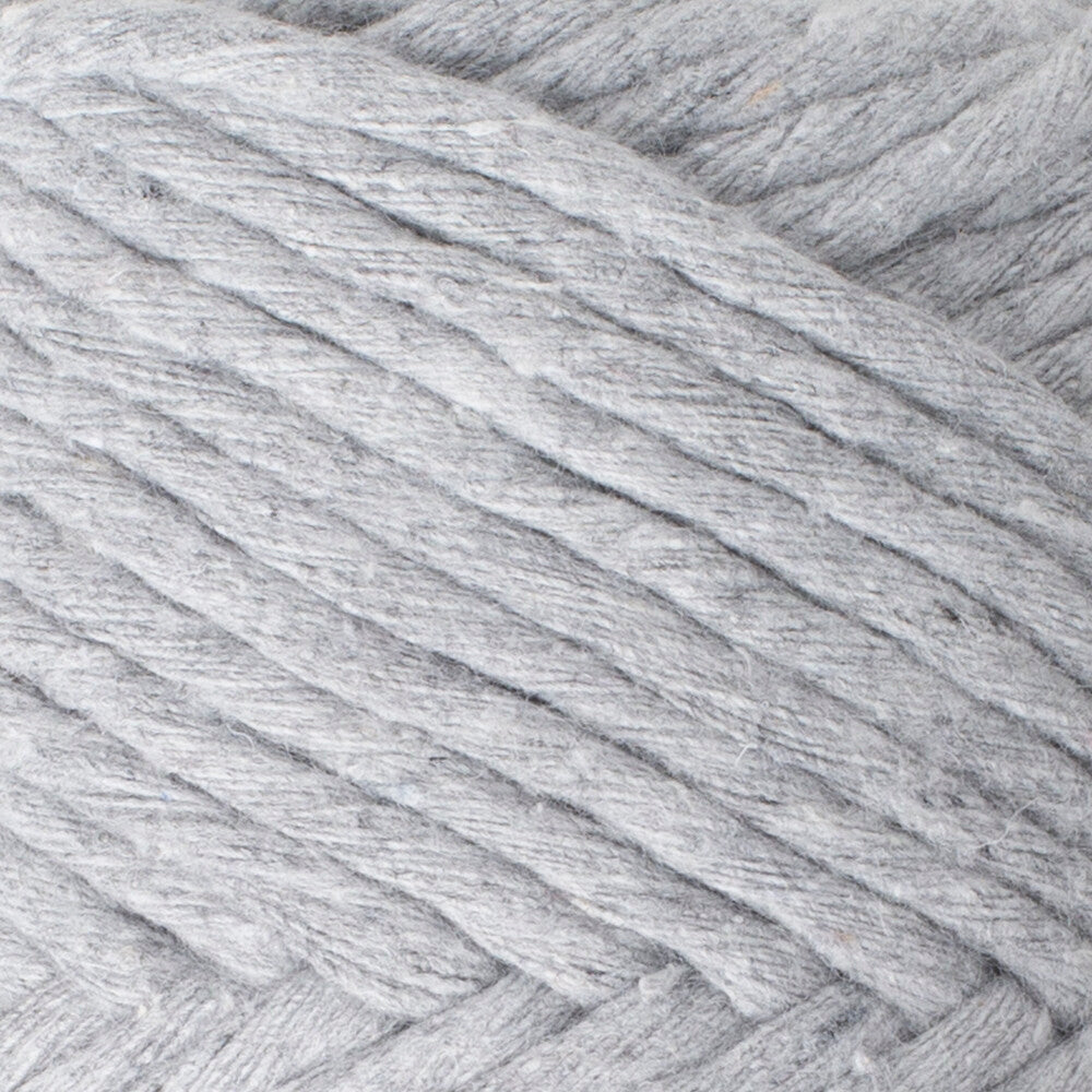 La Mia Boho Cotton Macrame Cord, Light Grey - L044