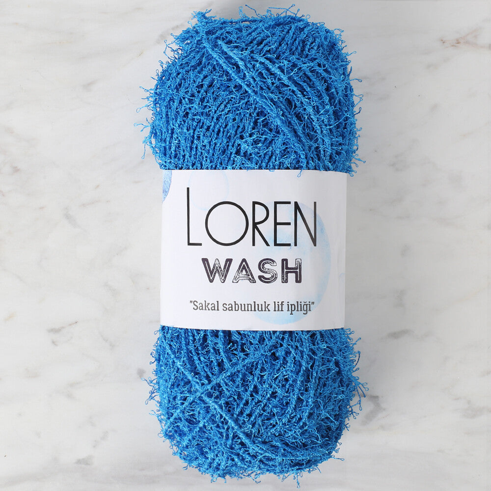 Loren Wash Knitting Yarn, Dark Blue - R024