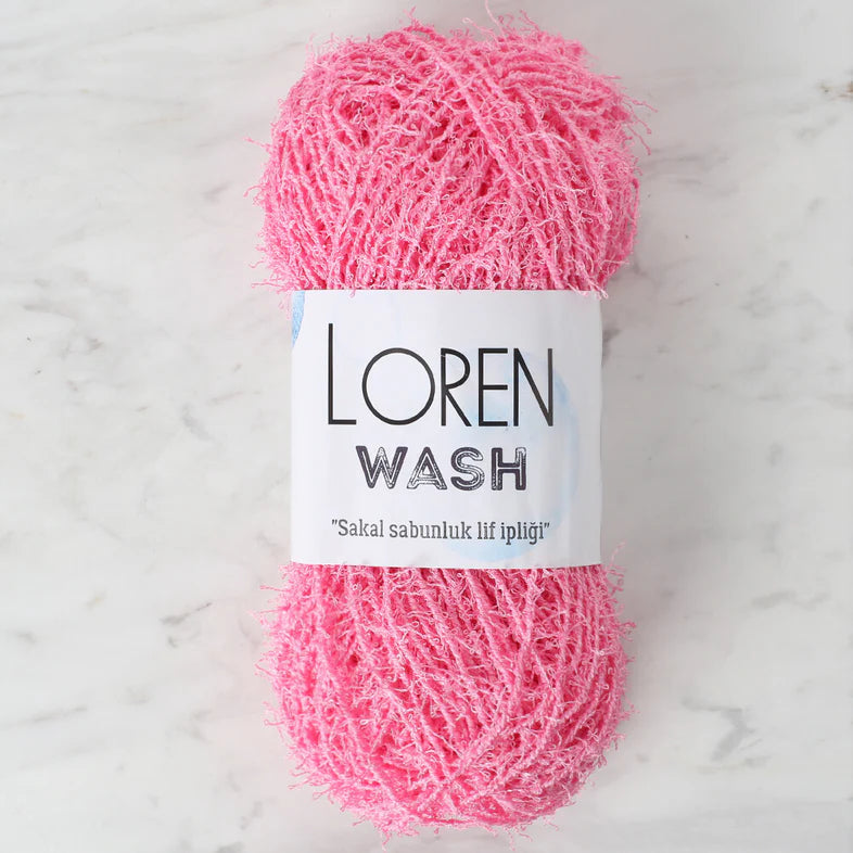 Loren Wash Knitting Yarn, Pink  - R103