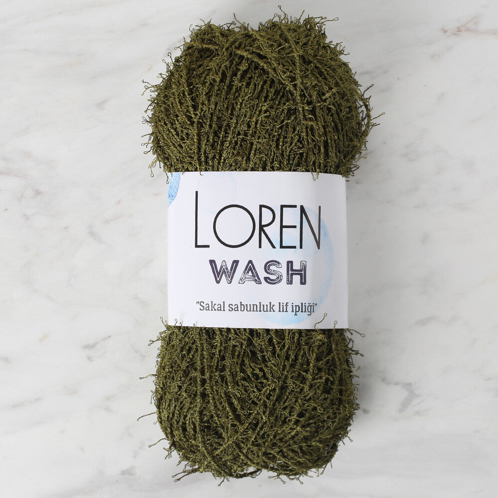 Loren Wash Knitting Yarn, Navy Green - R141