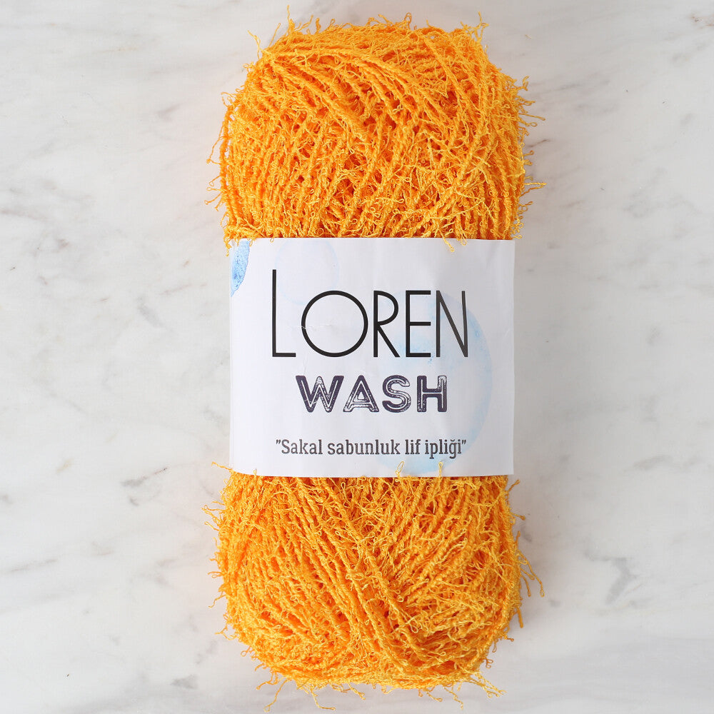 Loren Wash Knitting Yarn, Orange - R096