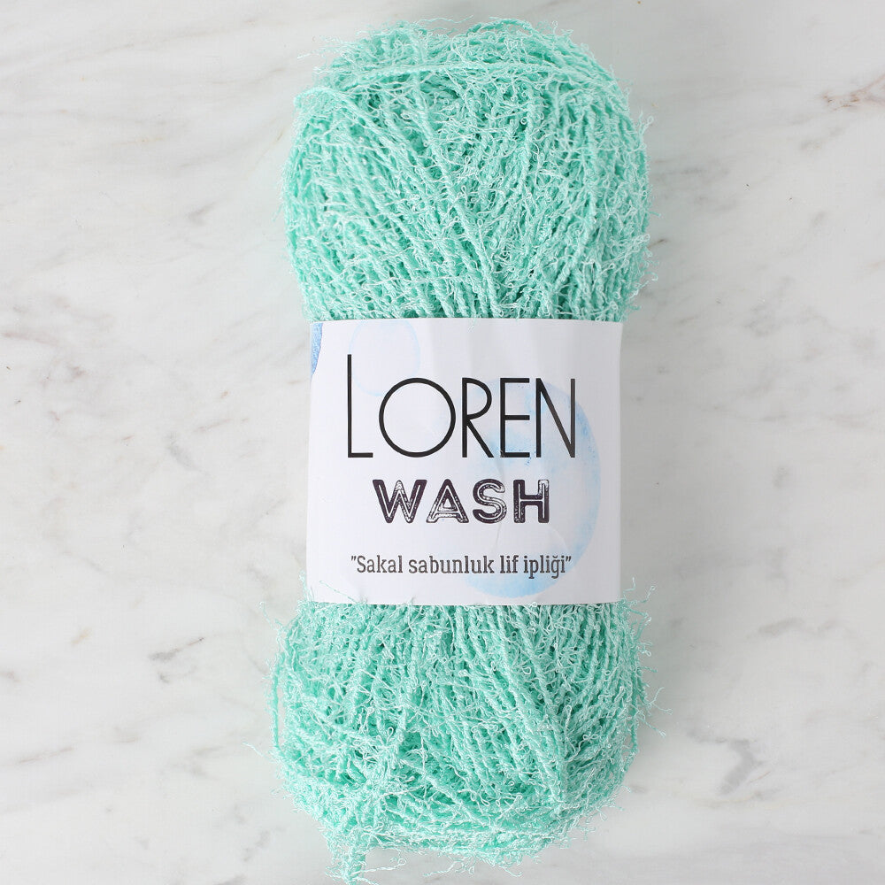 Loren Wash Knitting Yarn, Green- R058