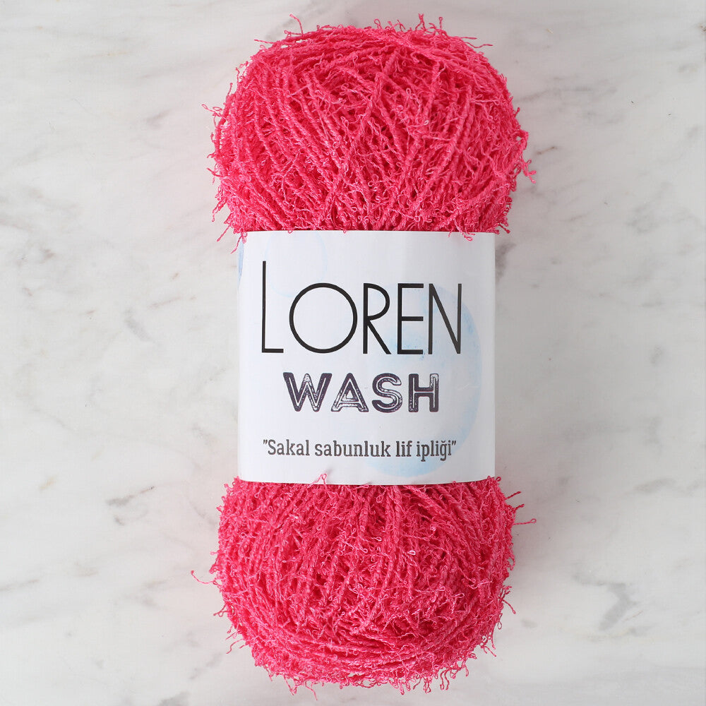 Loren Wash Knitting Yarn, Fuchsia - R100