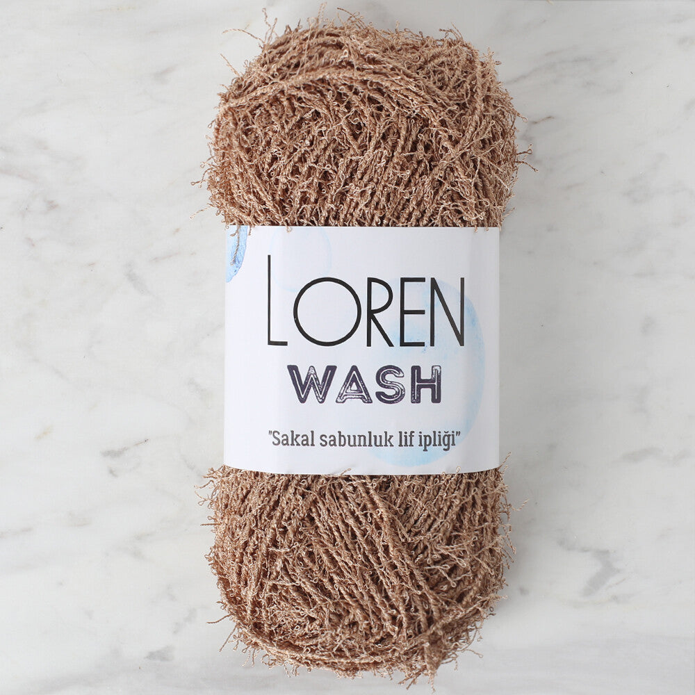 Loren Wash Knitting Yarn, Beige - R143