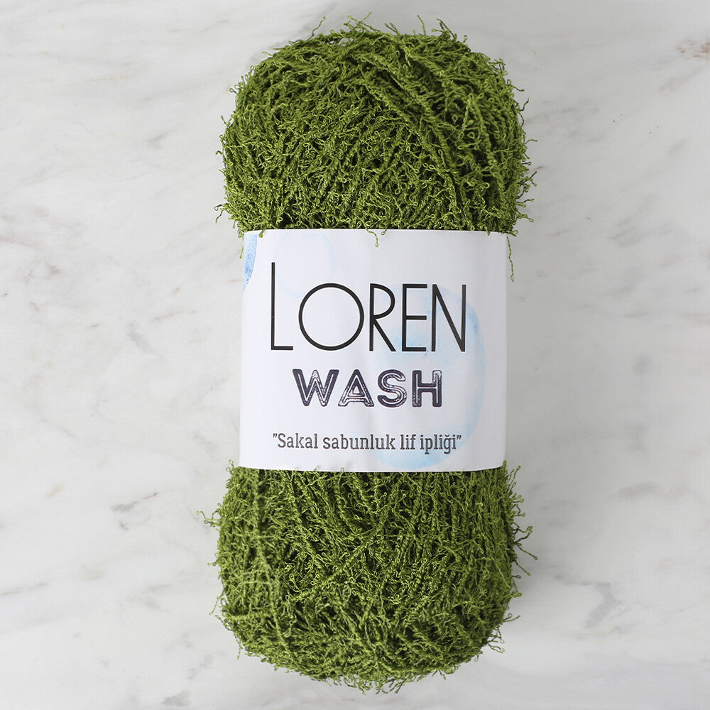 Loren Wash Knitting Yarn, Green - R142