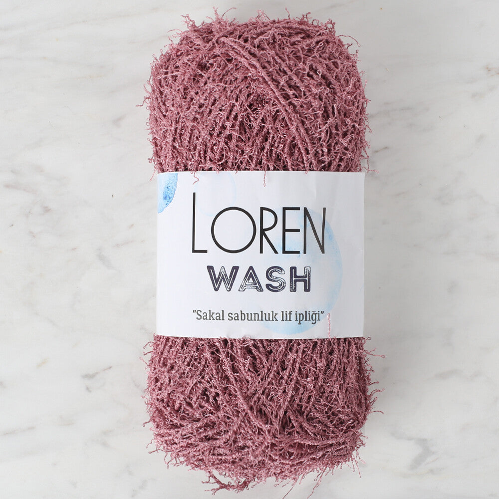 Loren Wash Knitting Yarn, Dusty Rose - R138