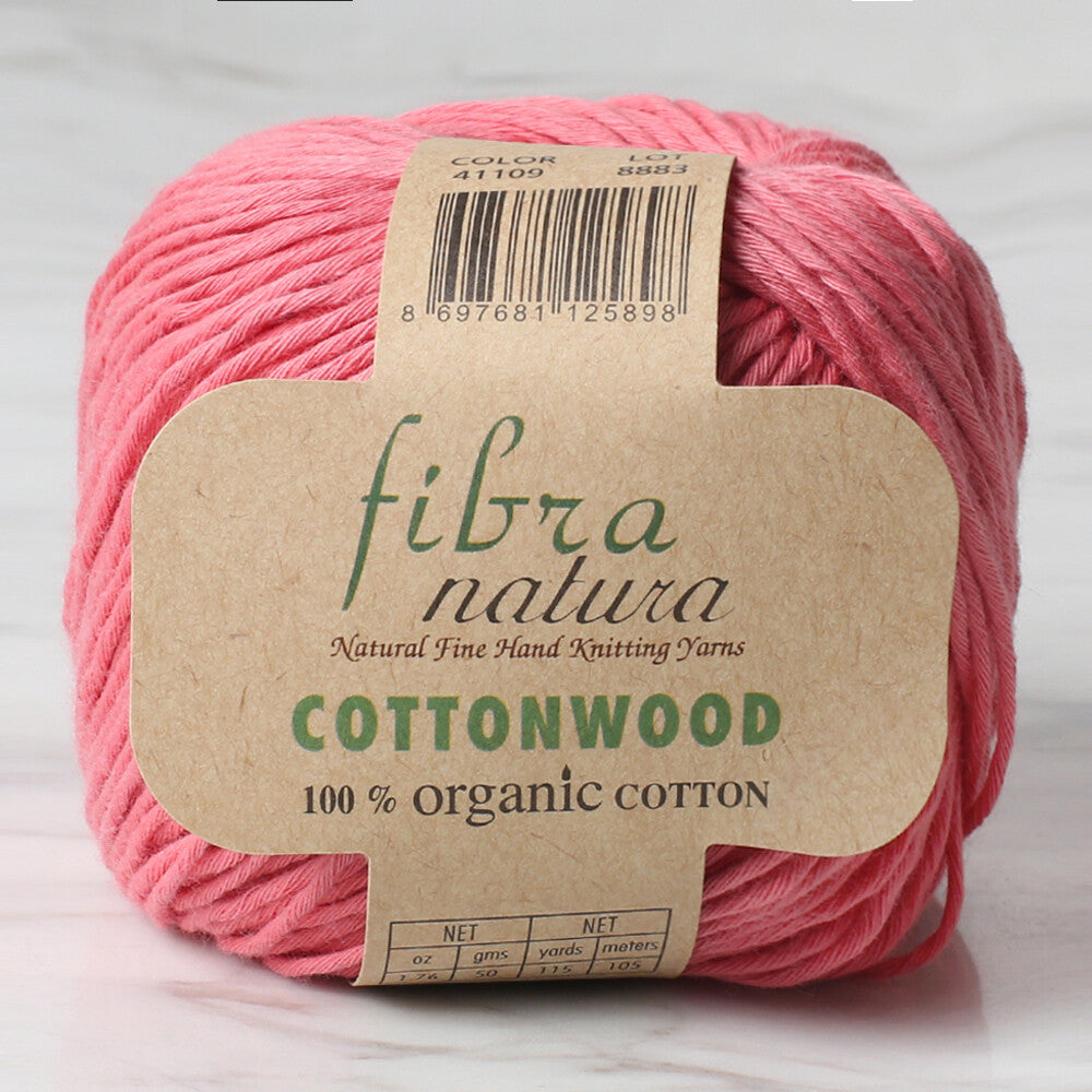 Fibra Natura Cottonwood Yarn, Vermilion - 41109