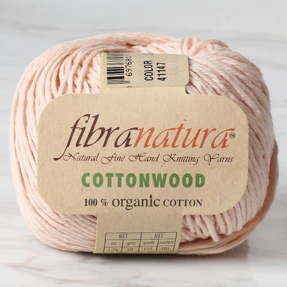 Fibra Natura Cottonwood Yarn, Powder Pink - 41147