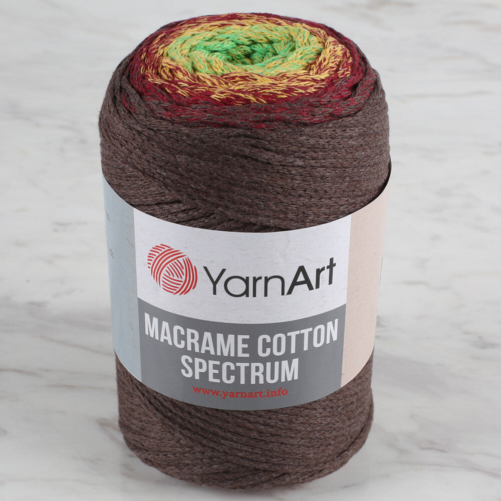 YarnArt Macrame Cotton Spectrum Yarn, Variegated - 1305