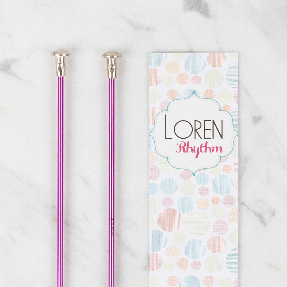 Loren Rythm Knitting Needle, Metal, 2,5mm, Purple