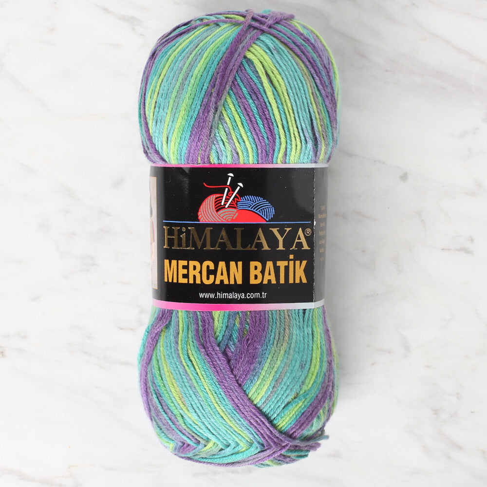 Himalaya Mercan Batik Knitting Yarn, Variegated - 59523