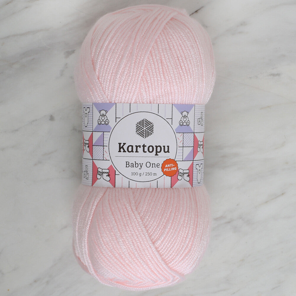 Kartopu Baby One Knitting Yarn, Pinkish White - K699
