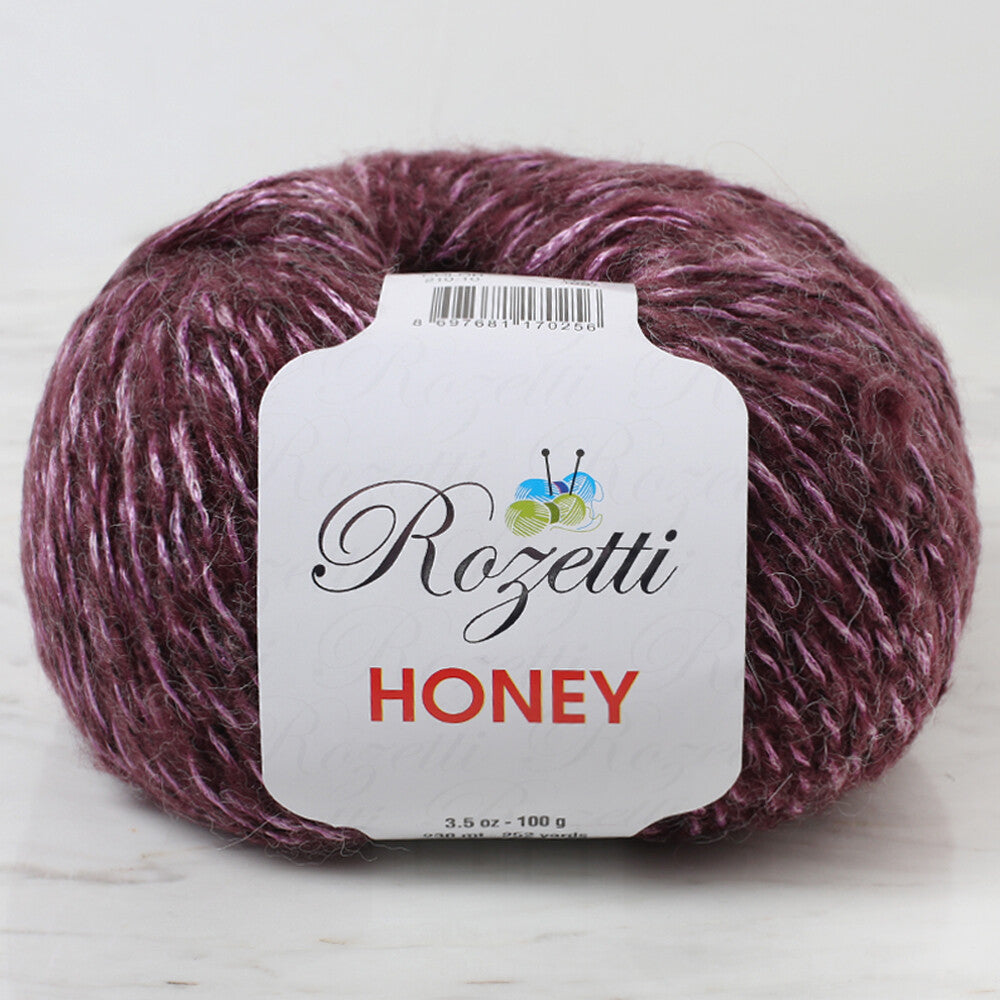 Rozetti Honey Yarn, Sparkly Burgundy - 210-10