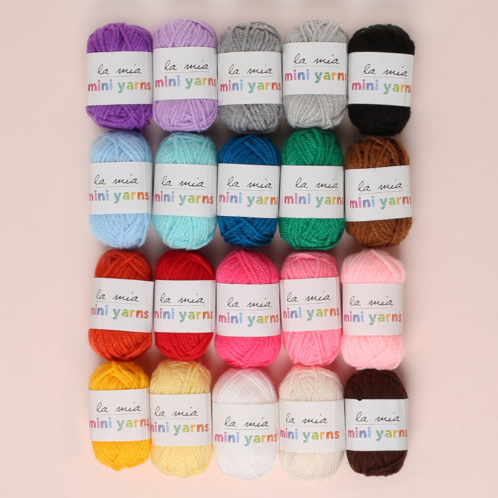 La Mia Mini Yarns 20 Skeins yarn, Assorted colors