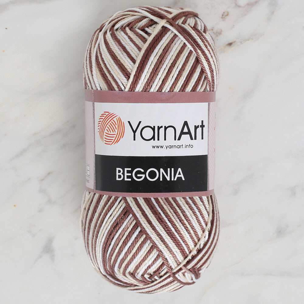 YarnArt Begonia Melange 50gr Knitting Yarn, Variegated - 3193