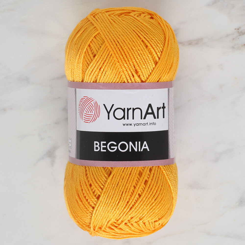 YarnArt Begonia 50gr Knitting Yarn, Mustard Yellow - 5307