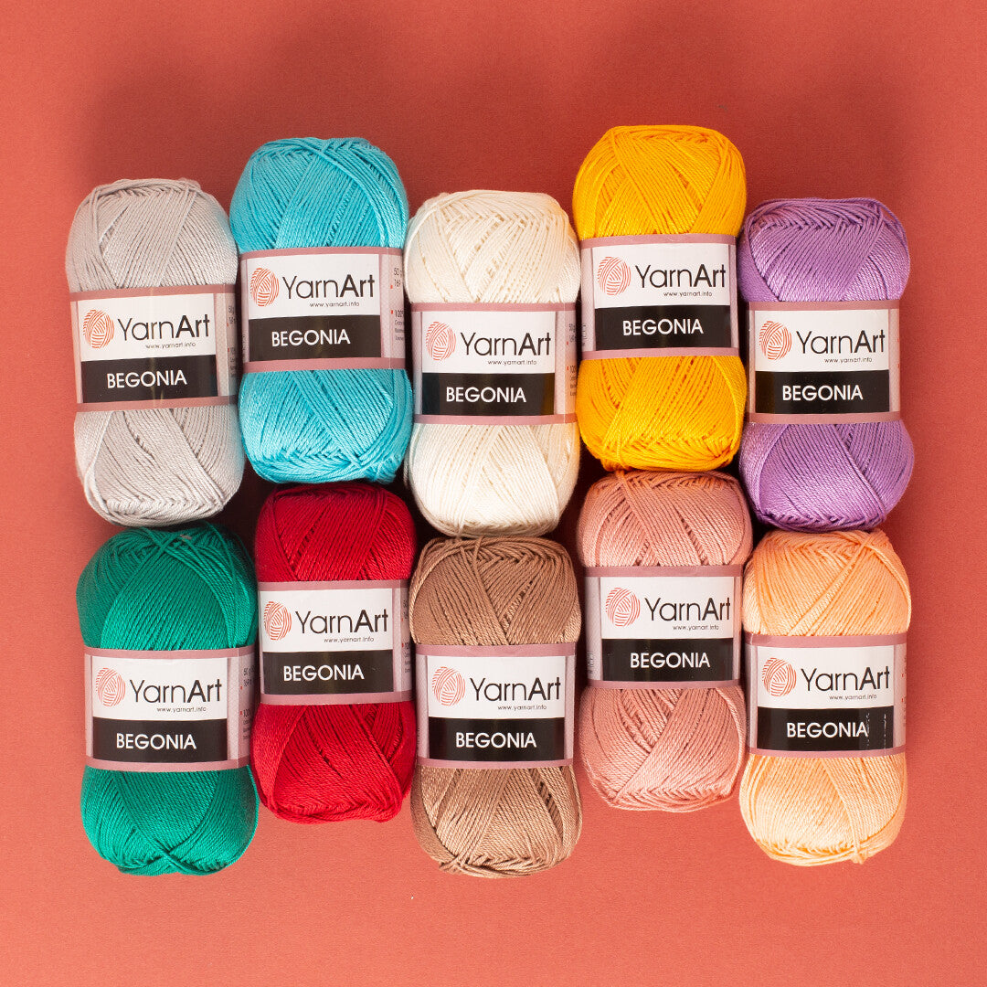 YarnArt Begonia 50gr Knitting Yarn, Cream - 6282