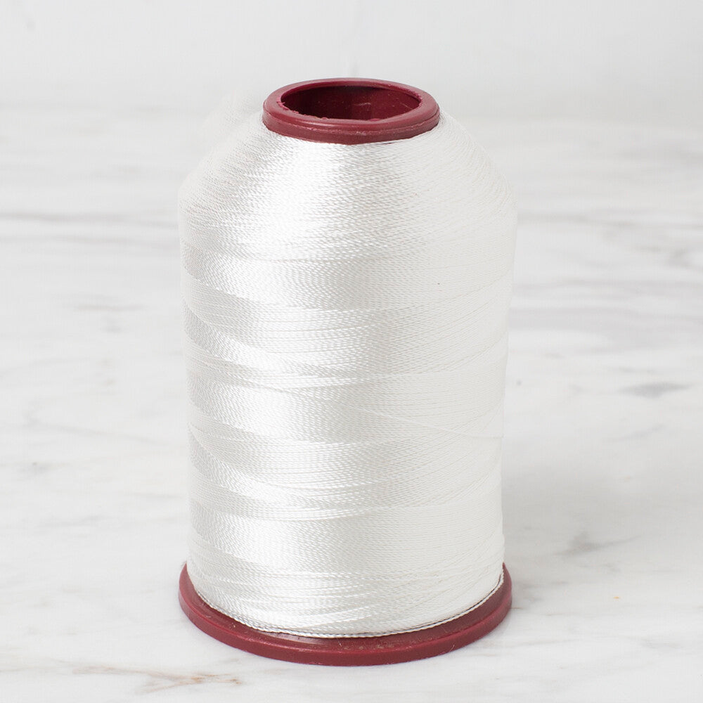 Yabalı 100 gr No:60 Polyester Yarn, White