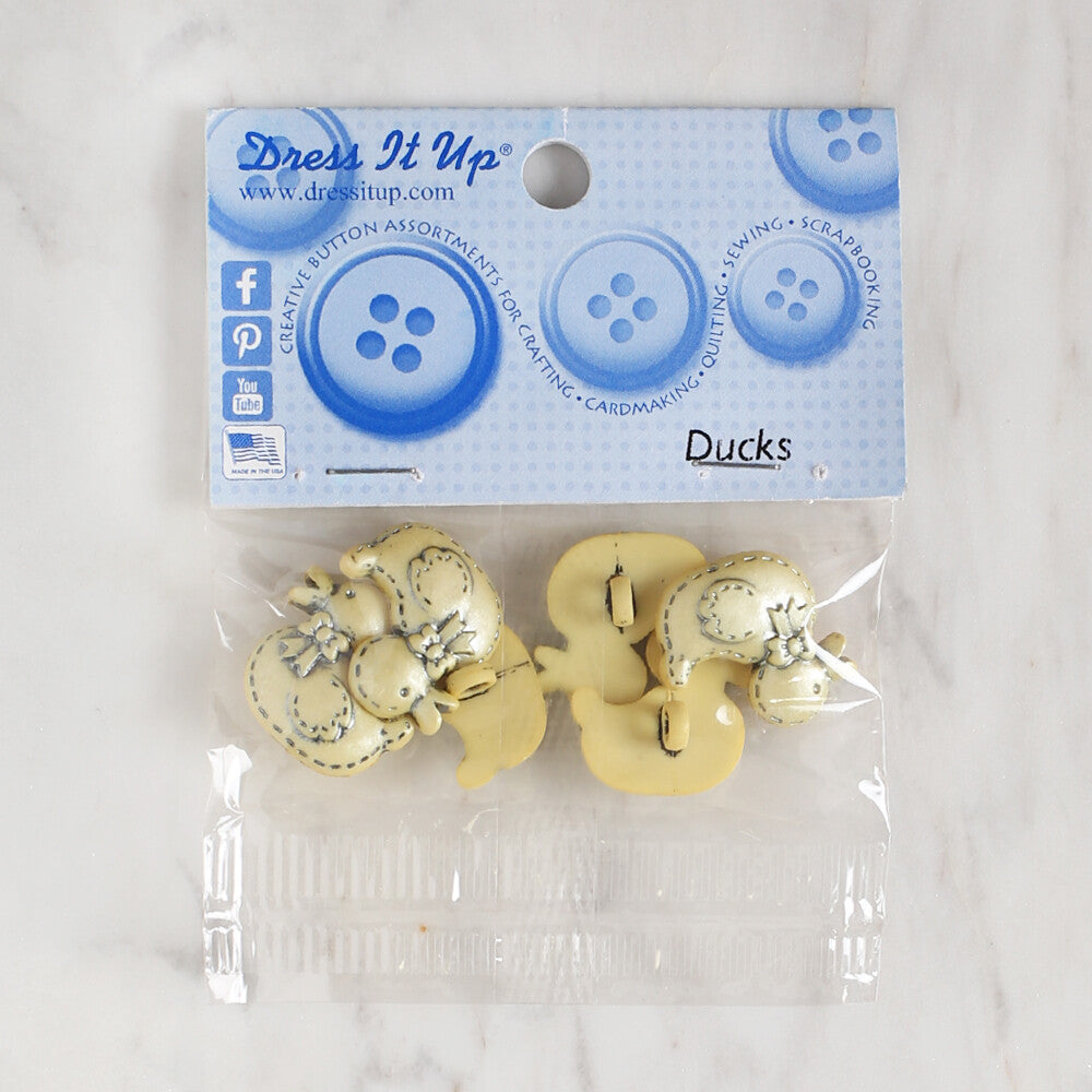 Dress It Up Creative Button Assortment, Bath Ducks - 1326