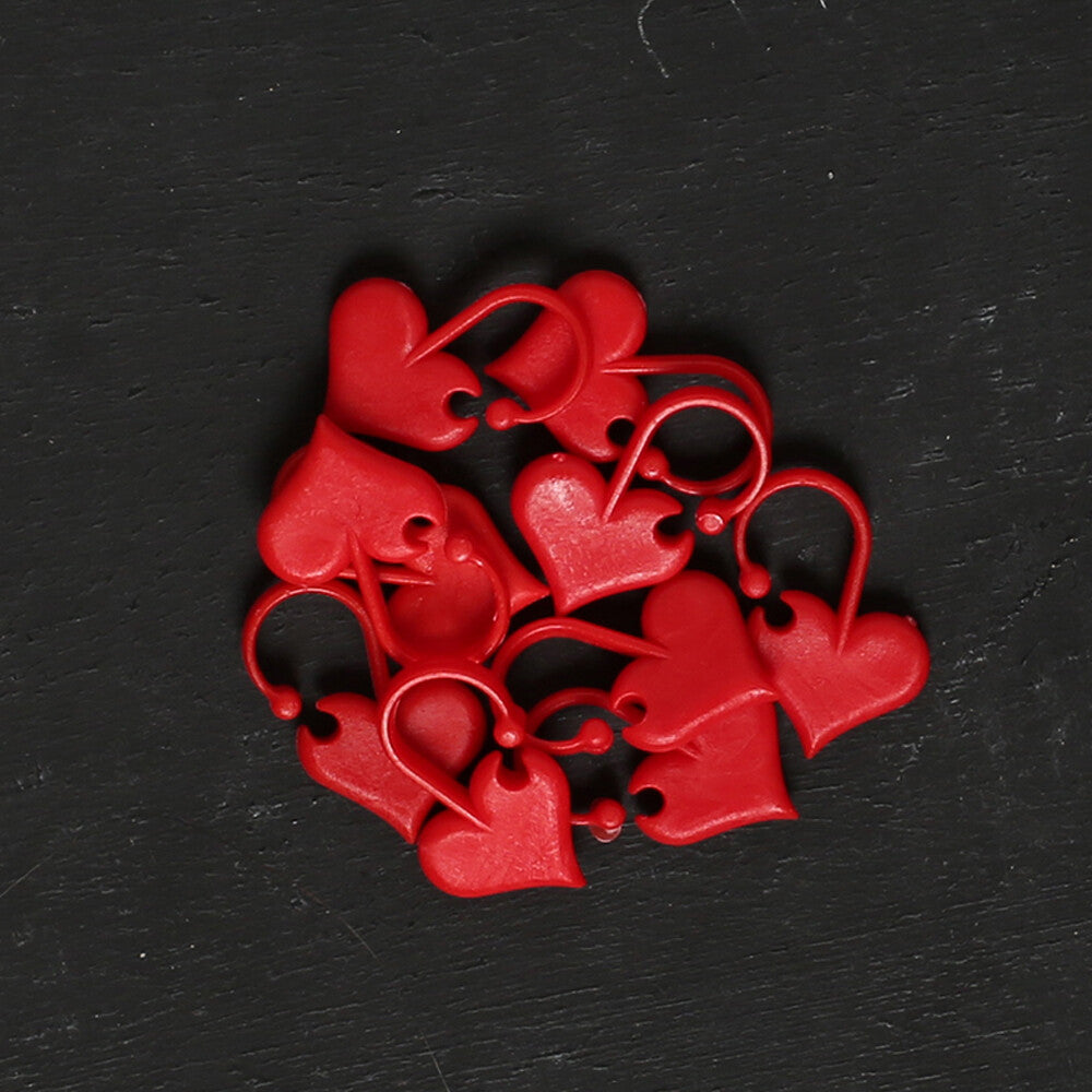 Addi Love 10 Pieces Heart Stitch Marker - 407-7