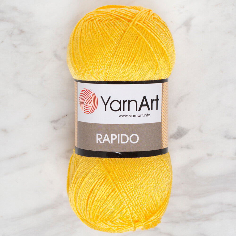 YarnArt Rapido Knitting Yarn, Yellow - 690