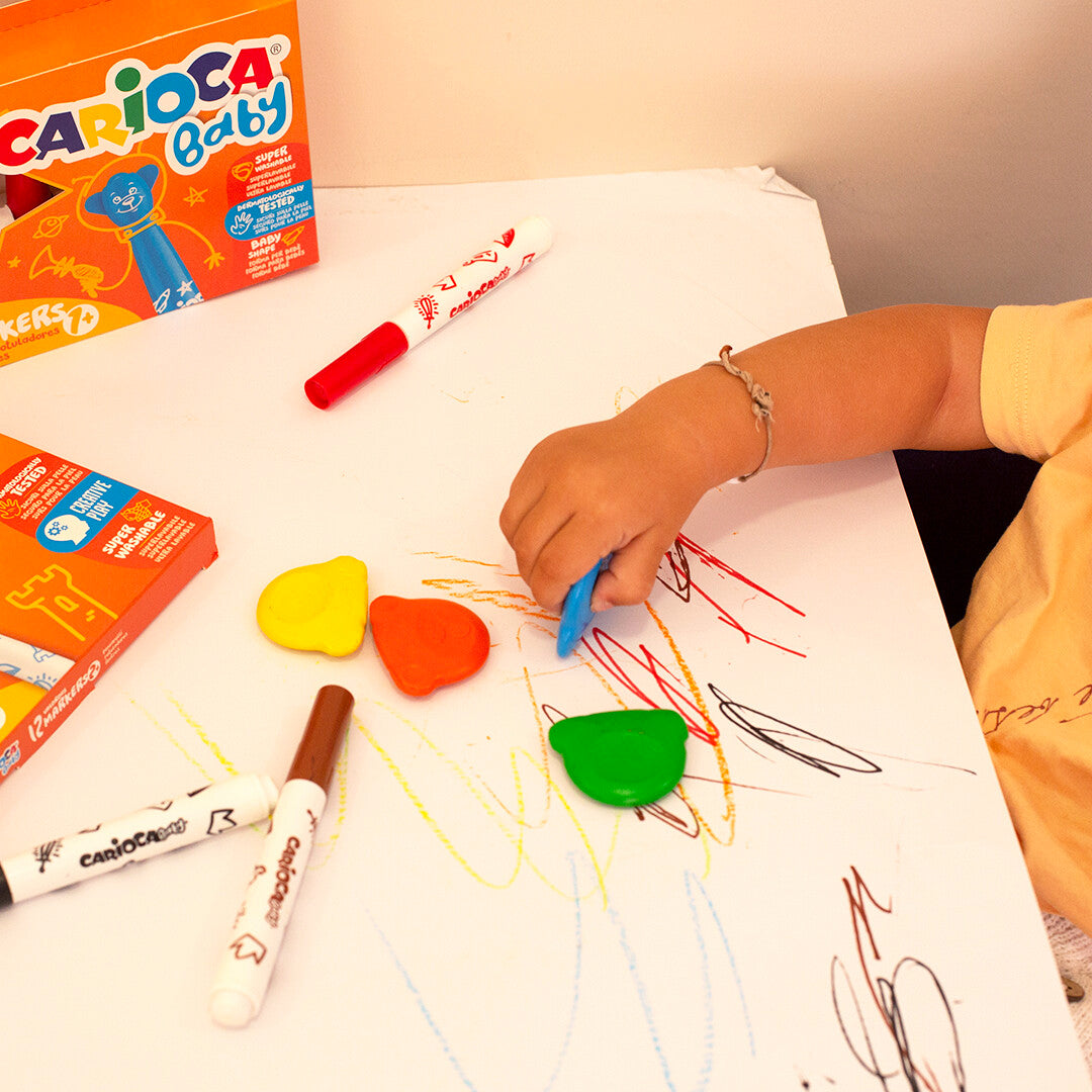 Carioca Baby 6 Teddy Crayons 1+