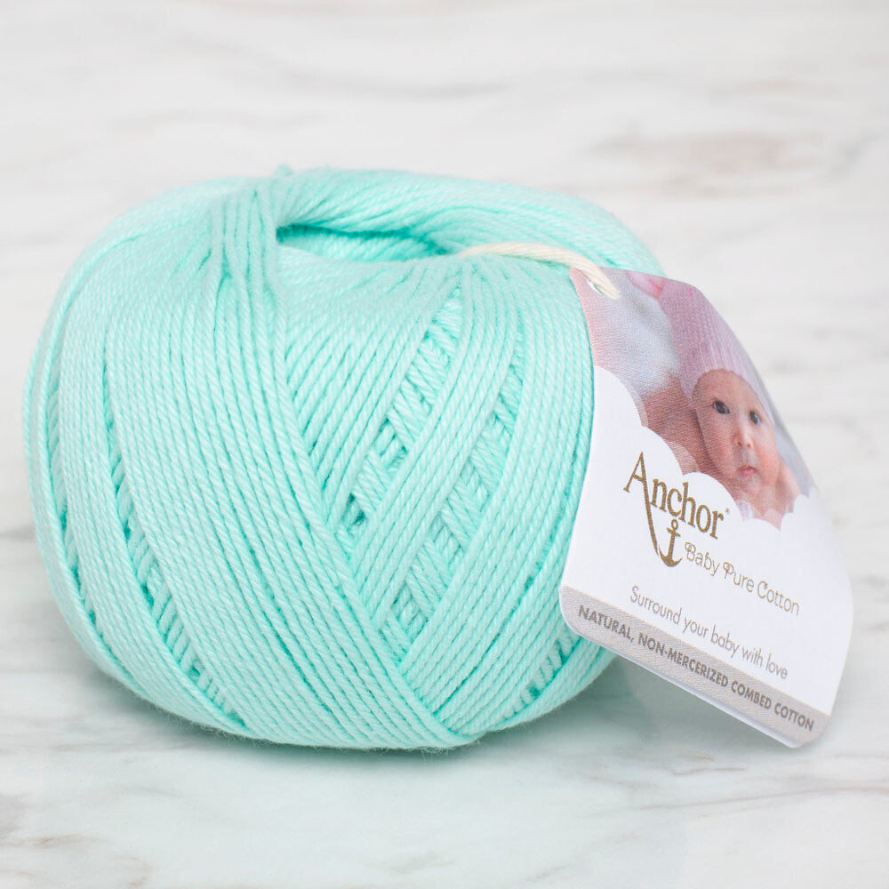 Anchor Baby Pure Cotton 4ply Yarn, Baby Green - 4804000 - 00385