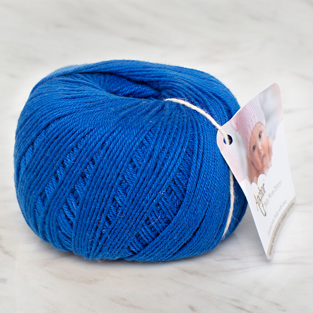 Anchor Baby Pure Cotton 4ply Yarn, Saxe Blue - 4804000 - 00201