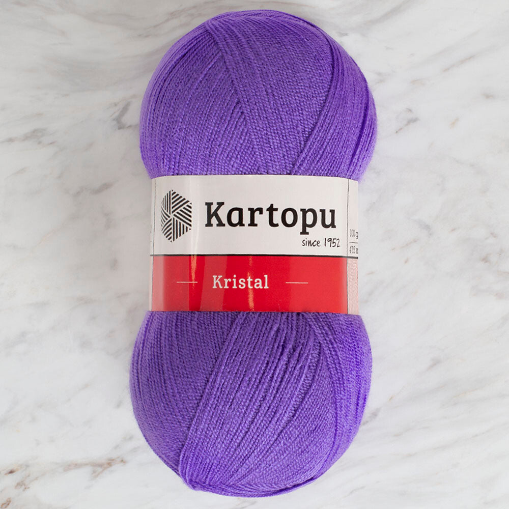 Kartopu Kristal Knitting Yarn, Purple - K703