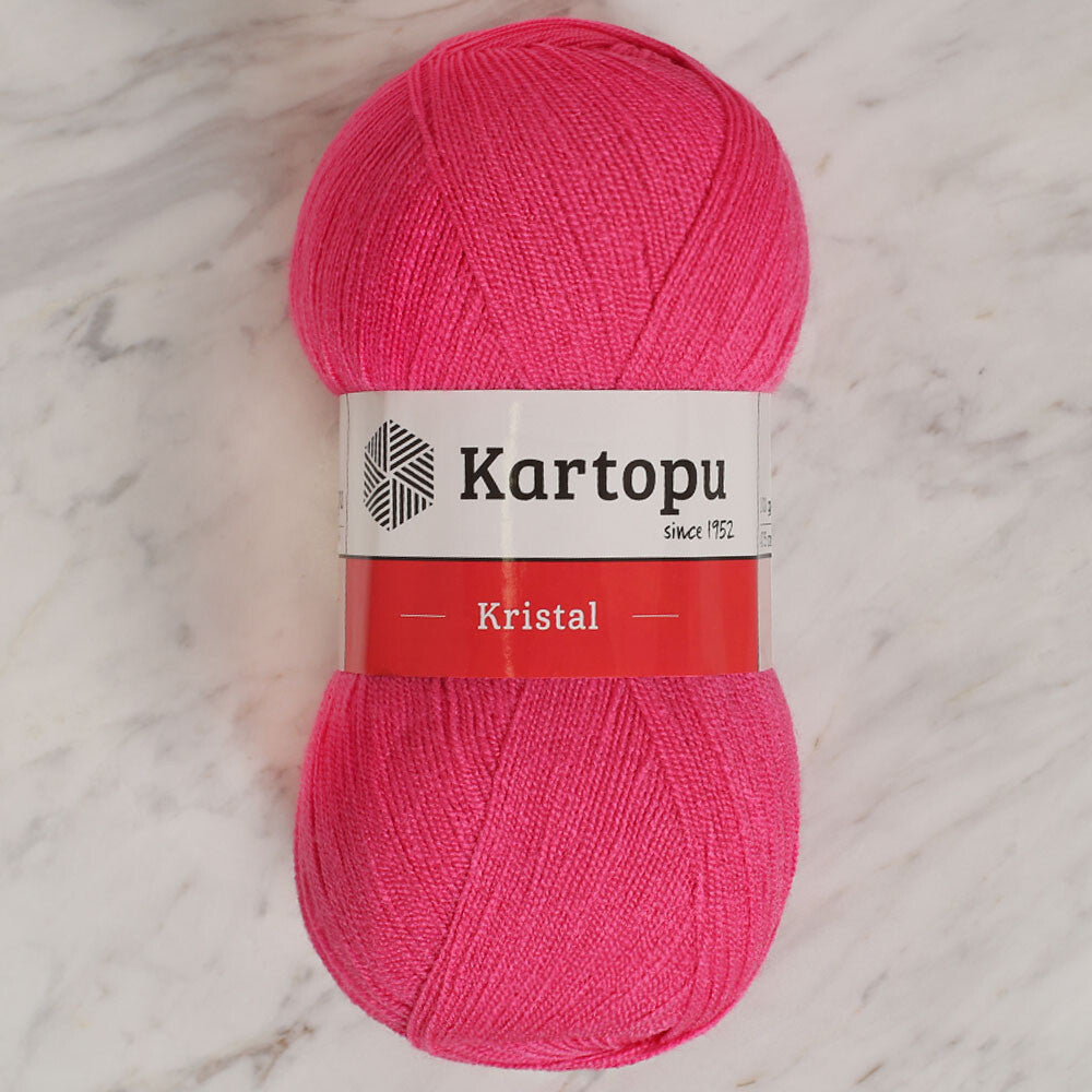Kartopu Kristal Knitting Yarn, Pink - K733