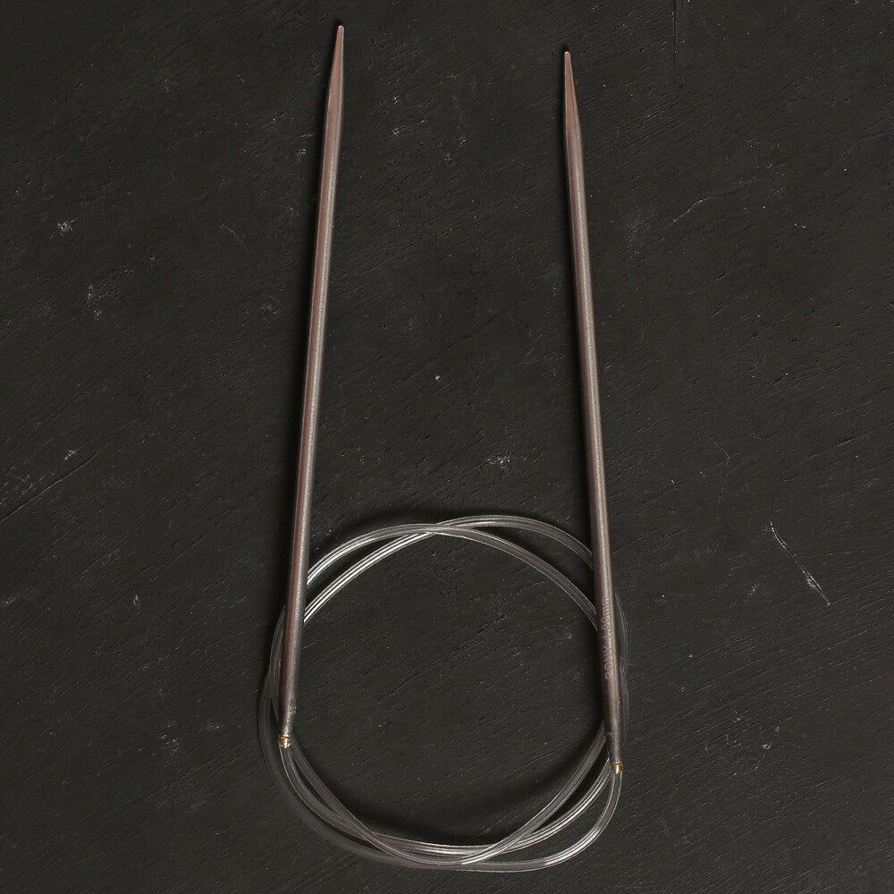 Pony Elan 4 mm 80 cm Stainless Steel Circular Needle - 48004