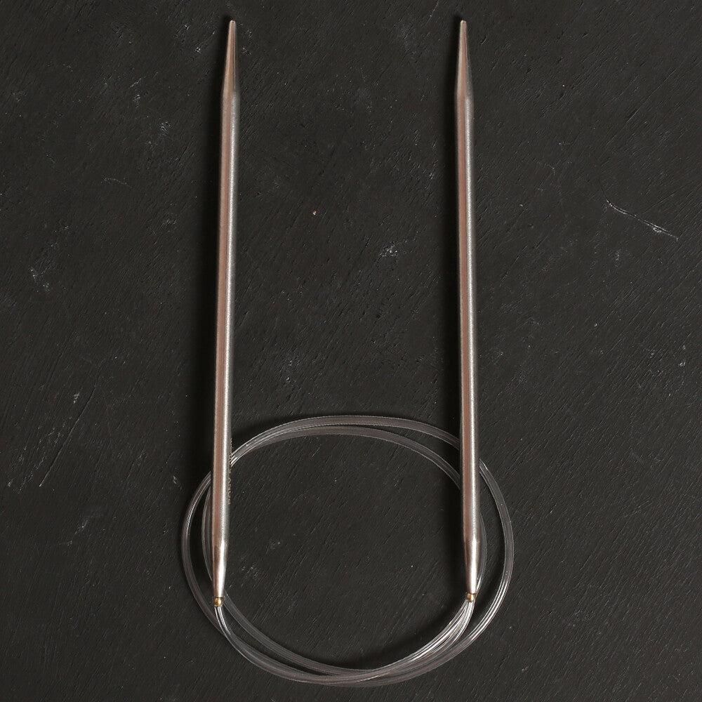 Pony Elan 5 mm 80 cm Stainless Steel Circular Needle - 48006