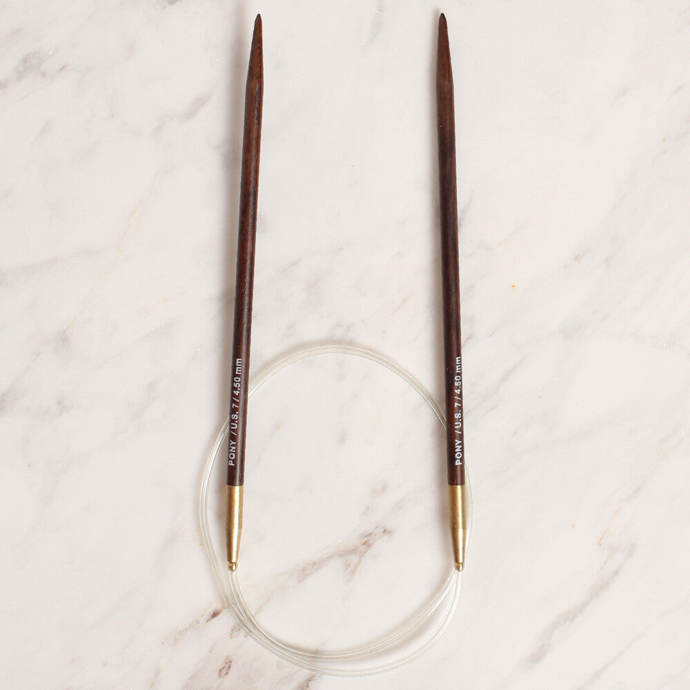 Pony Rosewood 4.5 mm 60 cm Circular Needle - 48810