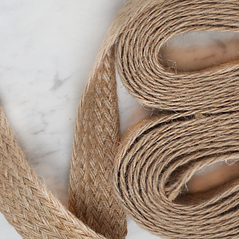 Loren Straw Jute Ribbon 10 mt 3 cm