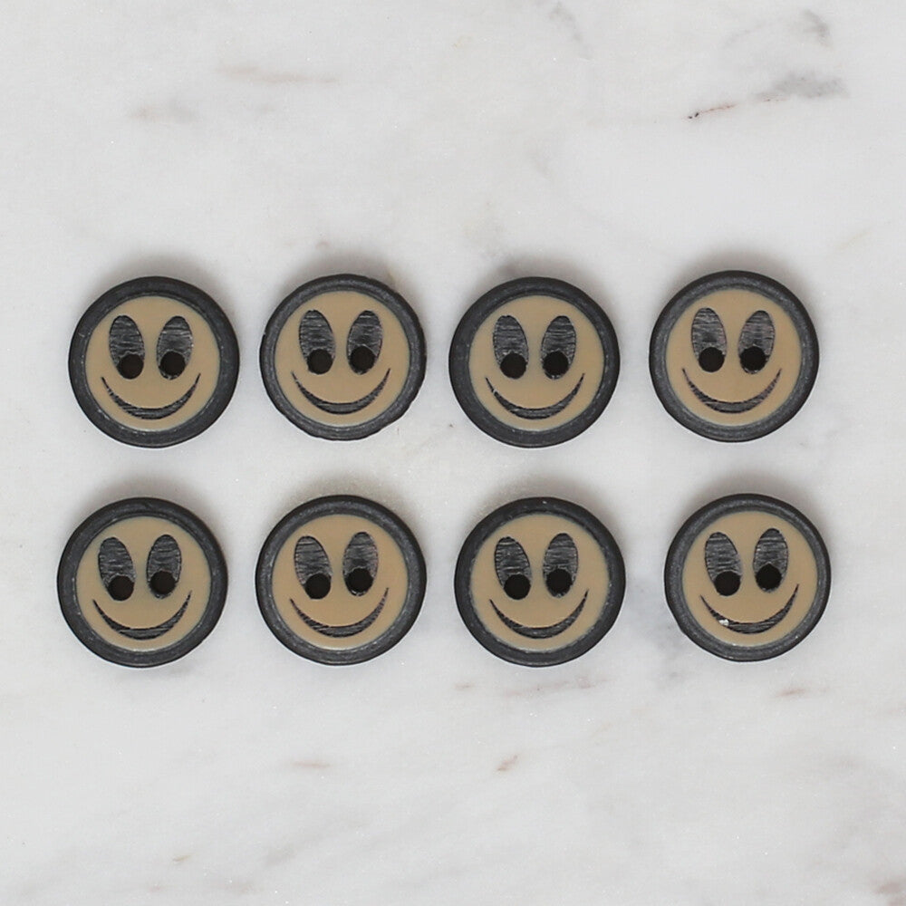 Loren Crafts 10 pcs Smiley Face Button - 15