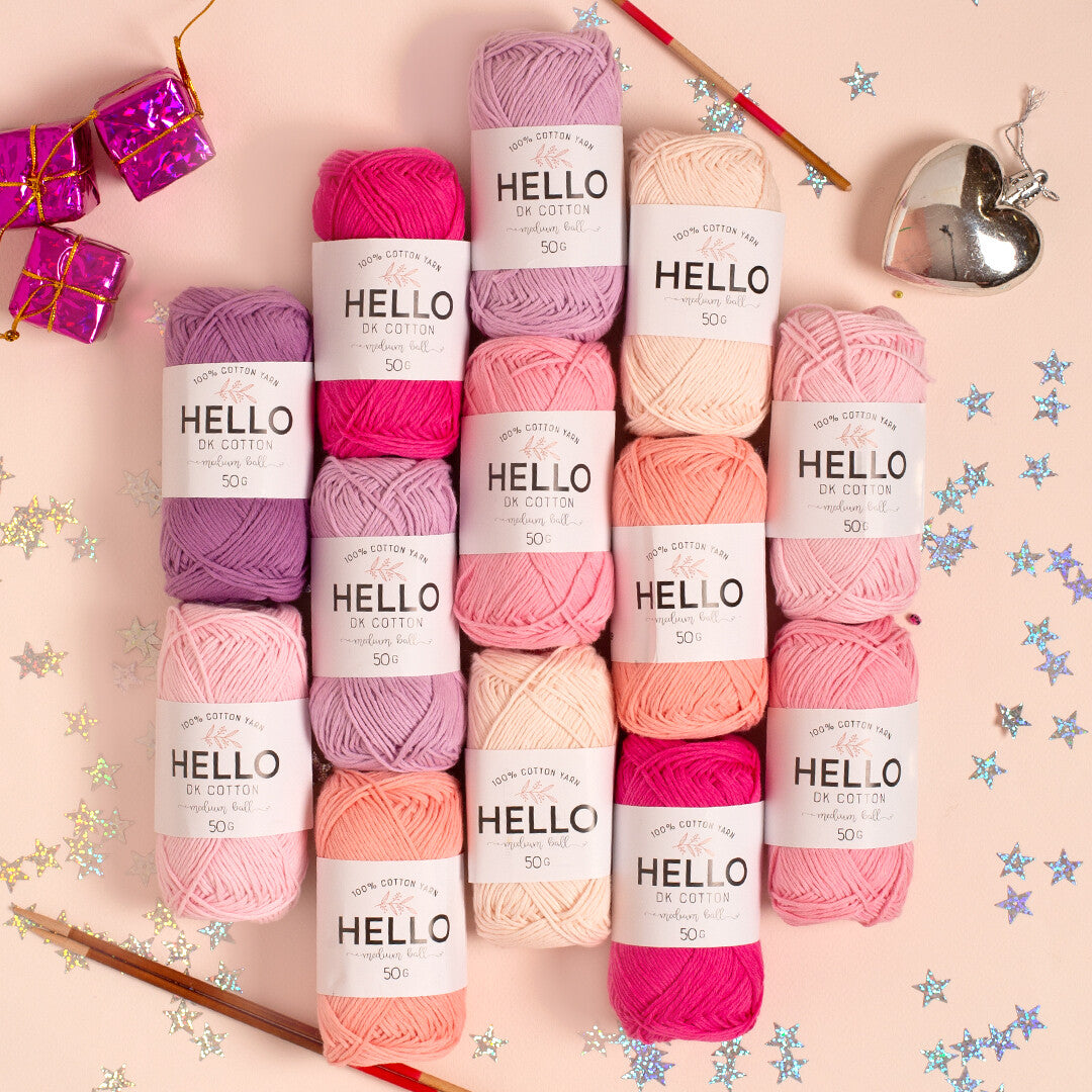 Hello Knitting Yarn, Baby Pink - 109