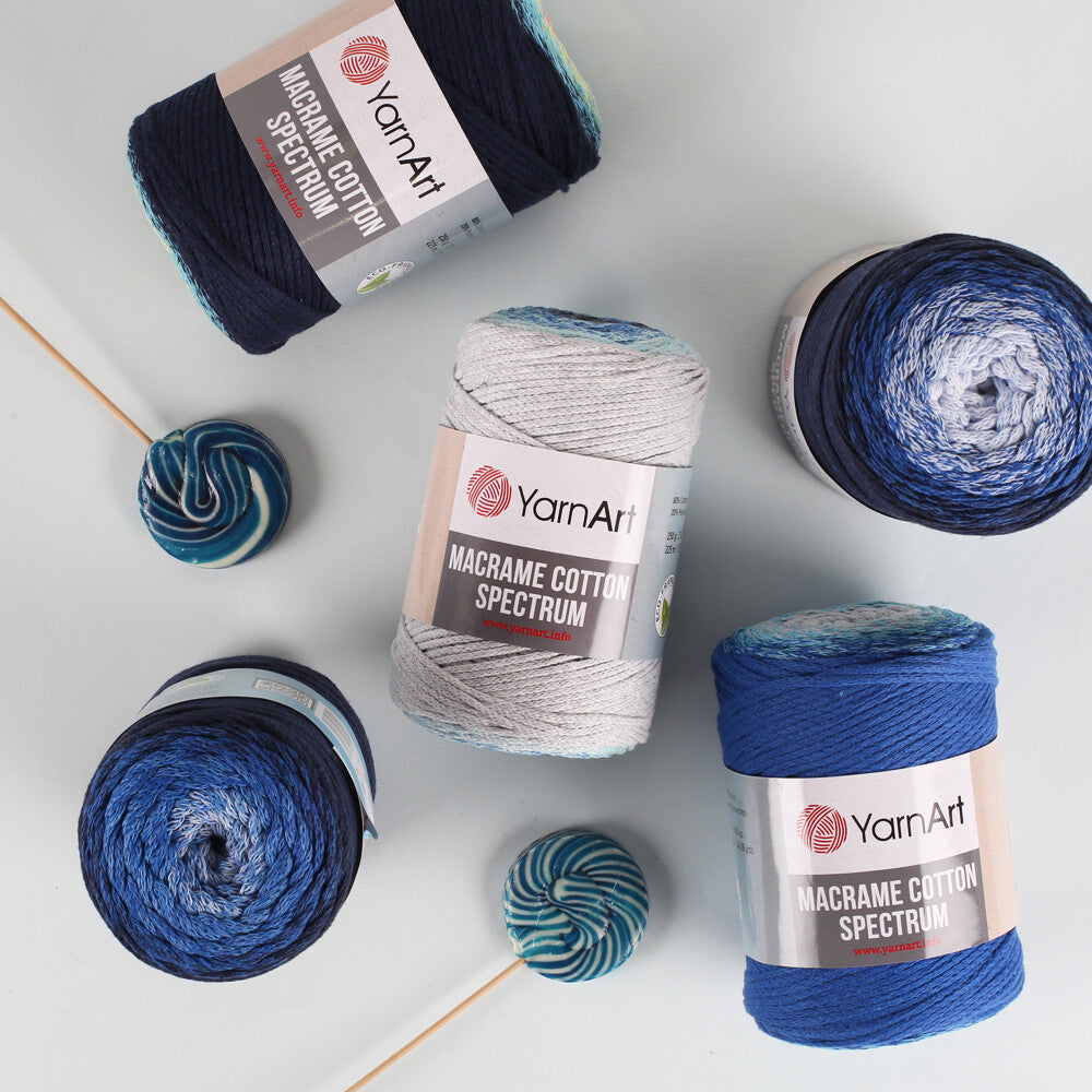 YarnArt Macrame Cotton Spectrum Yarn, Variegated - 1313